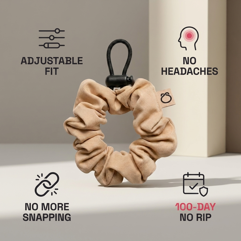 Everyday Hold Adjustable Scrunchie — benefits